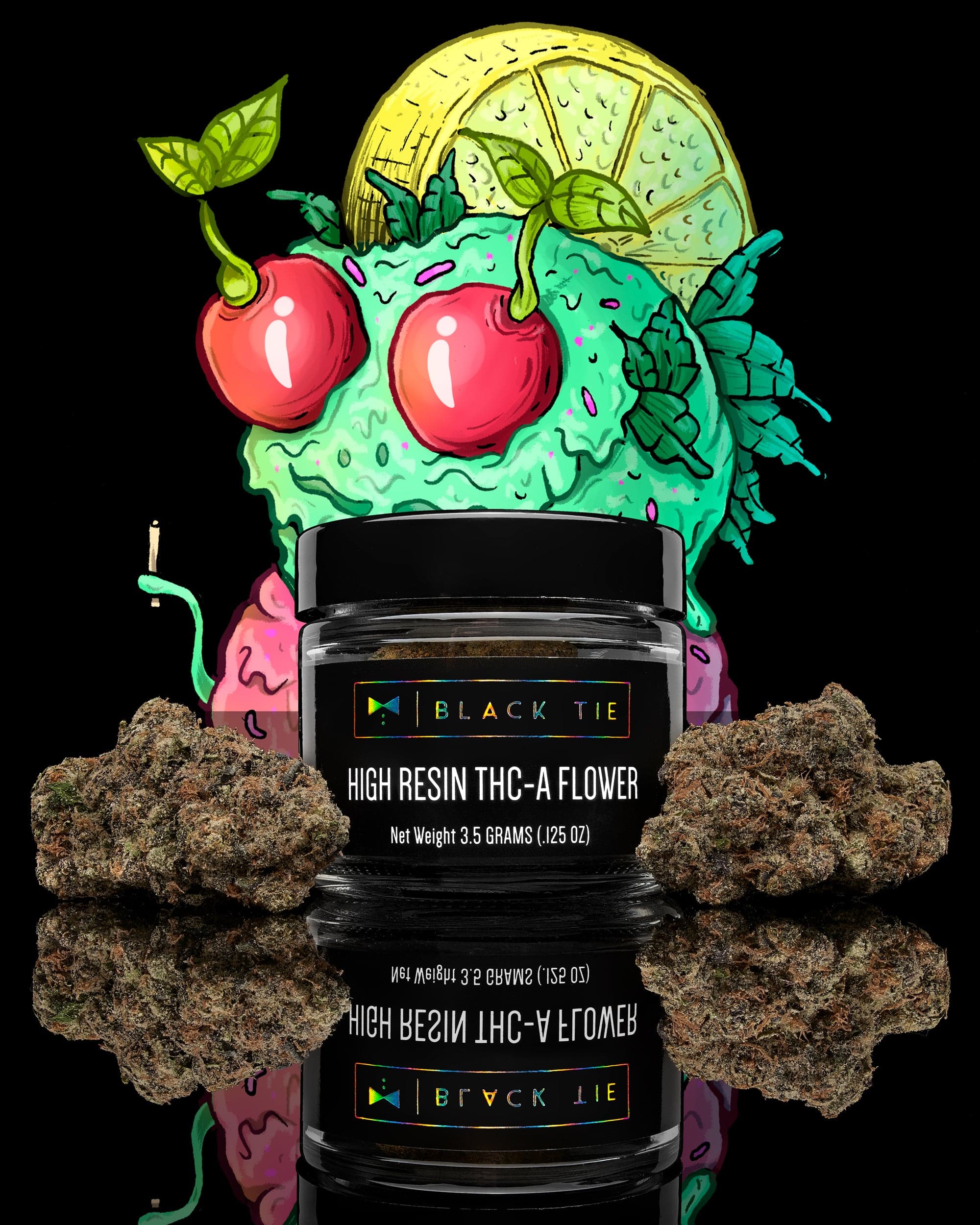 BlackTie-LemonCherryGelato_withdesignsubtlylayeredinbackgroundorcreativeshot