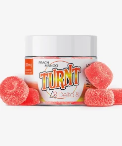 Delta 8 THC 30mg Gummies - Peach Mango 10ct